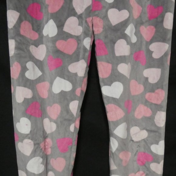 URBAN HERITAGE | medium | Microfleece Heart Print Pants | Stretchy Waistband - Picture 6 of 16